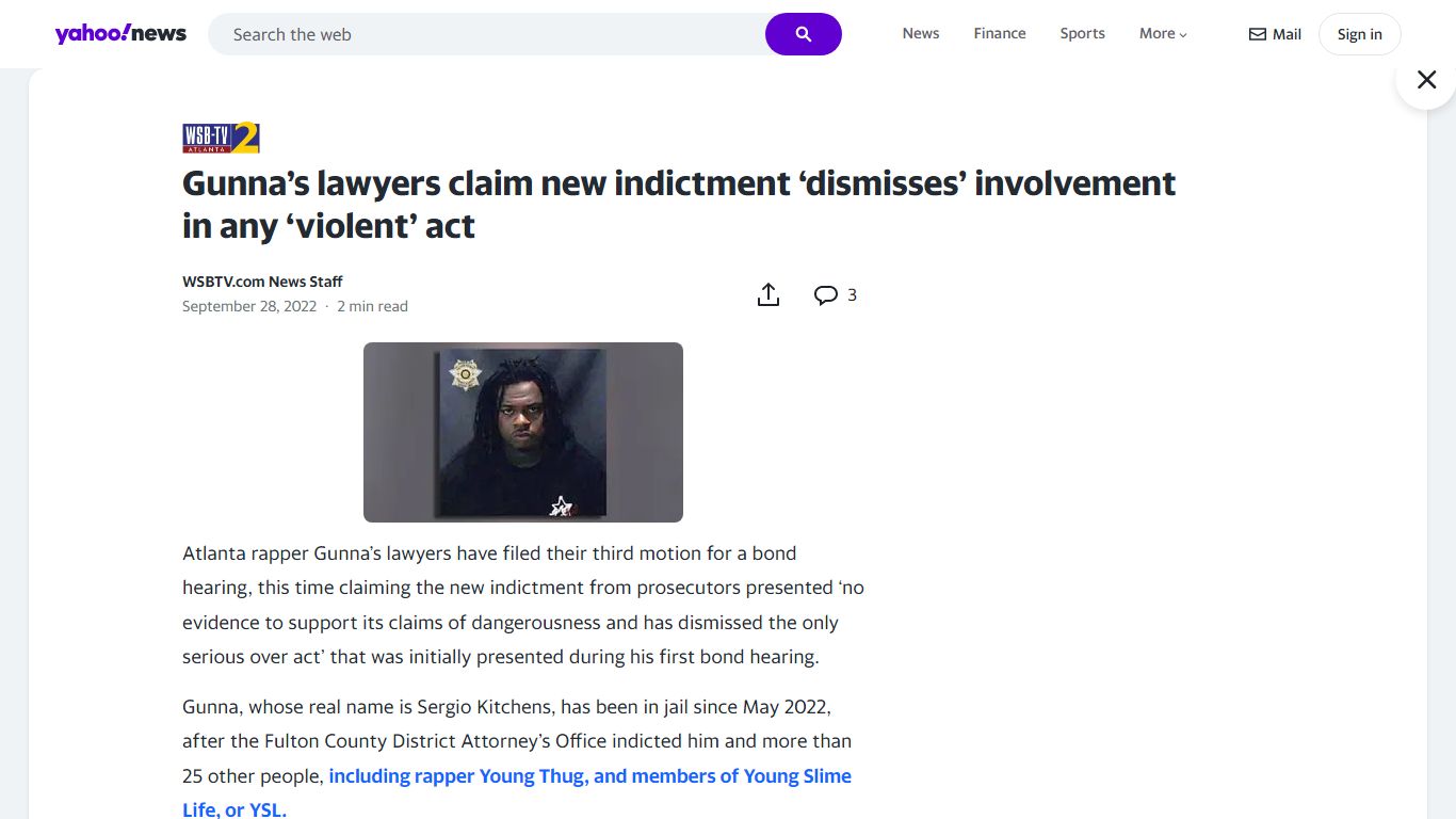 Gunna’s lawyers claim new indictment ‘dismisses’ involvement in any ...